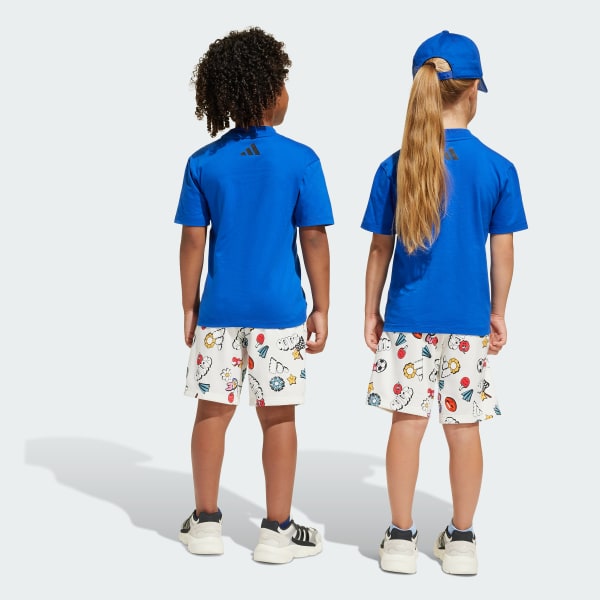 Blue Seasonal Essentials Fun Tee Set Kids