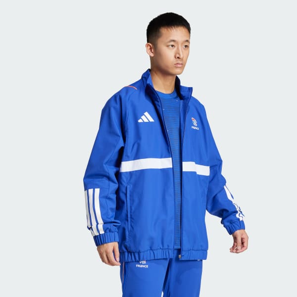 Blue France Handball Presentation Jacket