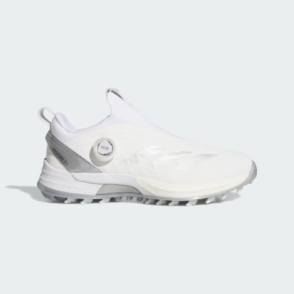 สีขาว รองเท้ากอล์ฟแบบไร้ปุ่ม Adizero ZG BOA