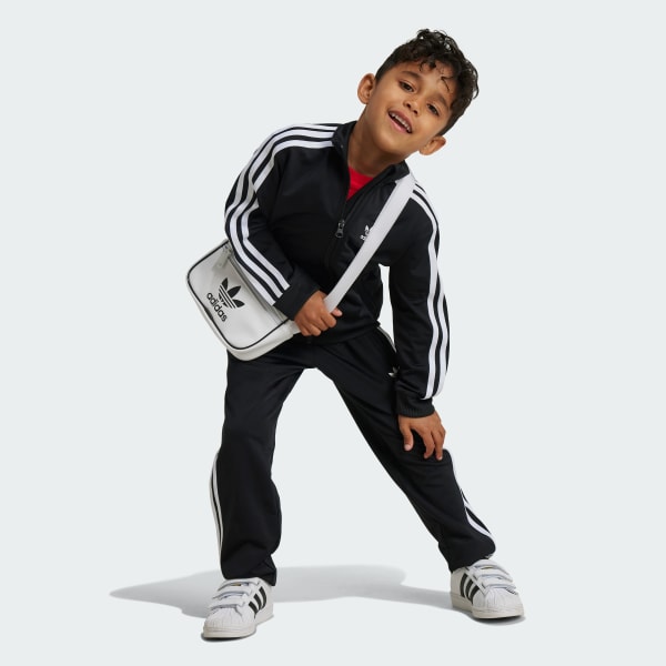 Black Adicolor Firebird Track Suit Kids
