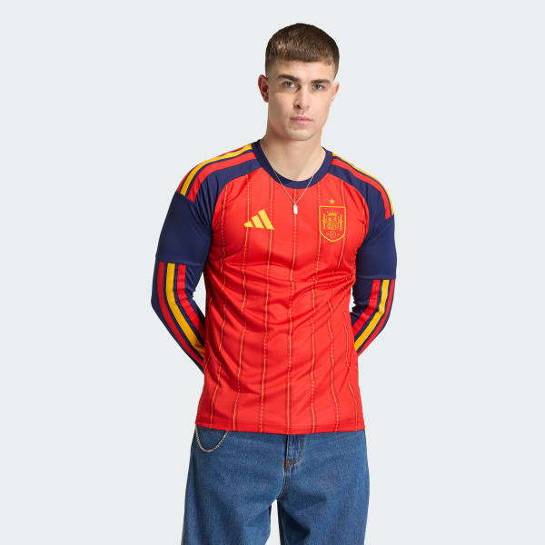 Spain 26 Home Authentic Long Sleeve trøje