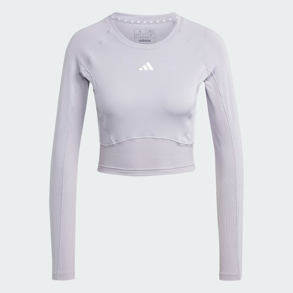 Gris Camiseta manga larga Train Essentials Material Mix