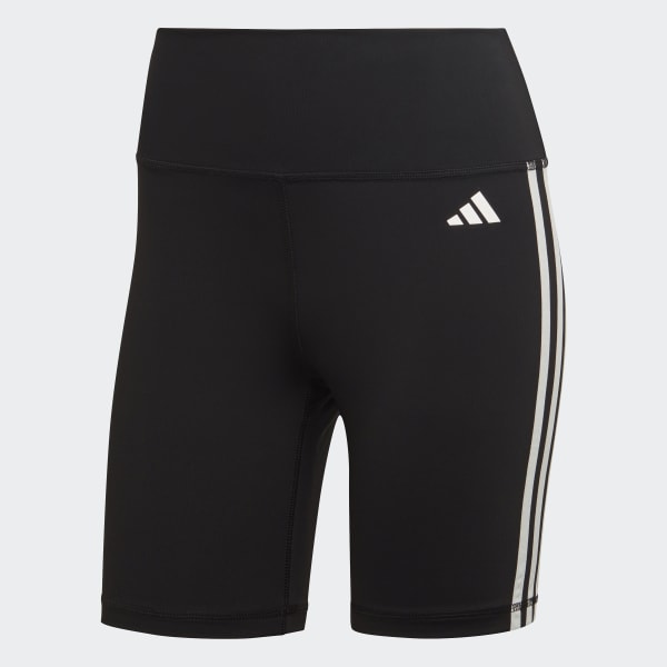 Buy adidas Blue Performance Training Essentials 3 Stripes High-Waisted  Short Leggings from Next USA