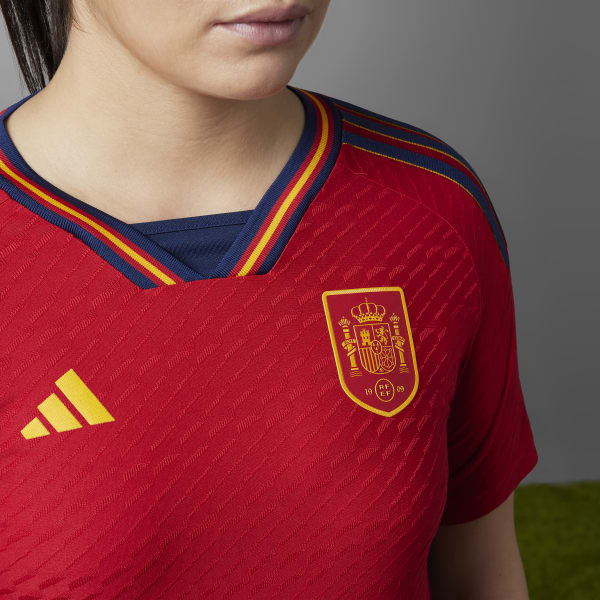 Spain 22 Home Authentic Jersey