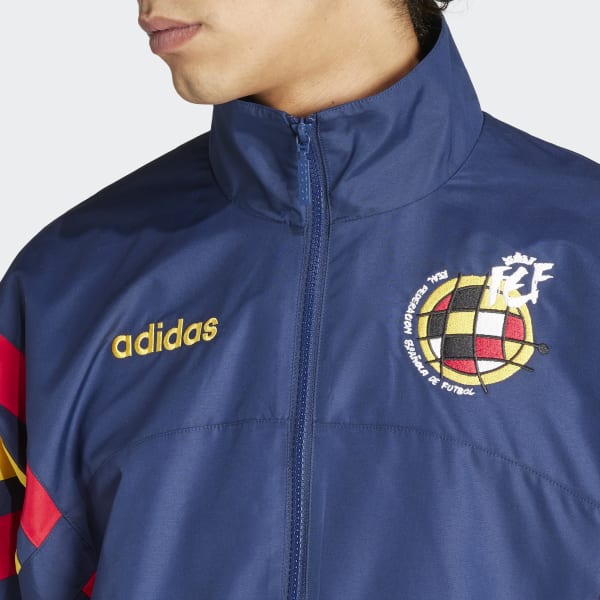 レアadidasサッカー復刻ロゴスペイン代表1996ウーブントラックジャケット アディダス スペイン代表 1996 ウーブン トラックジャケット