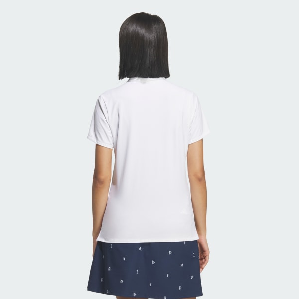 สีขาว เสื้อโปโลแขนสั้น