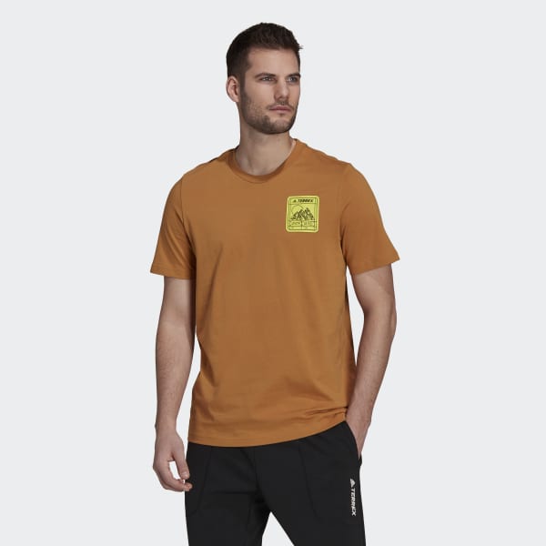 Marron T-shirt Terrex Patch Mountain Graphic AV574
