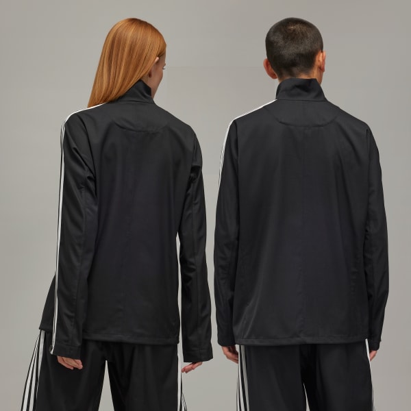 Black Y-3 Refined Wool 3-Stripes Track Top