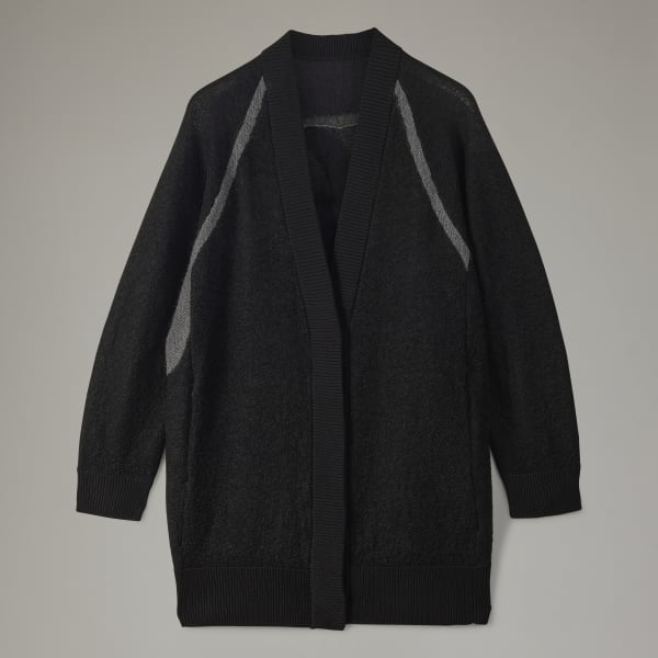 Black Y-3 Classic Sheer Knit Cardigan AT141