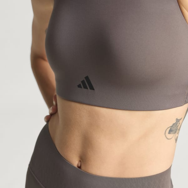 Grey Optime Power High Support Bra