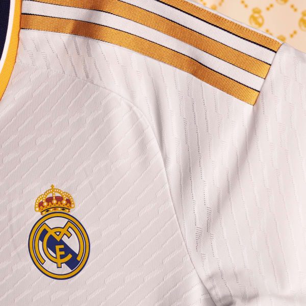 White Real Madrid 23/24 Home Authentic Jersey