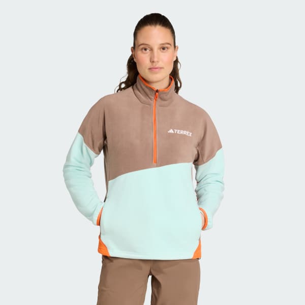 Brown Terrex Multi Climawarm Fleece Anorak