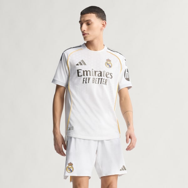 Wit Real Madrid 25/26 Authentiek Thuisshirt