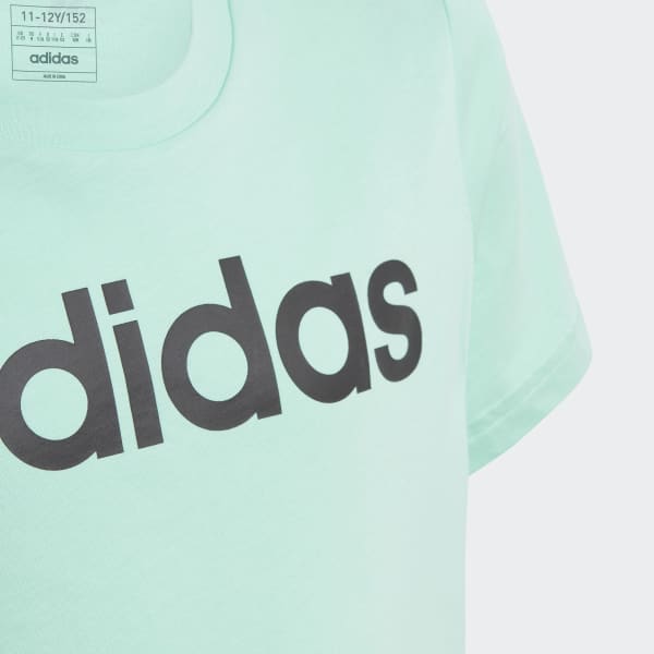 Green Essentials Linear Logo Cotton Slim Fit Tee