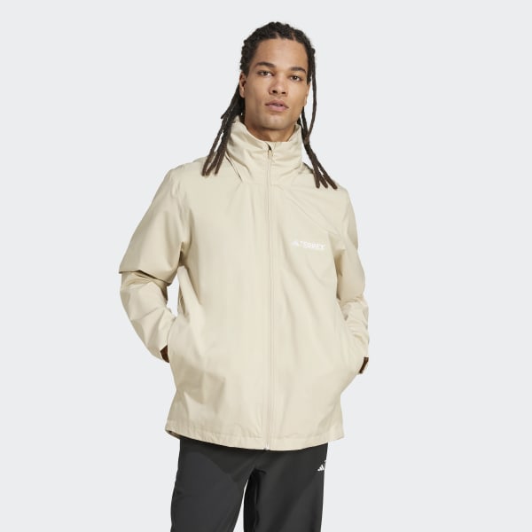 adidas Multi Essentials 2L Rain Jacket - Beige | adidas Australia