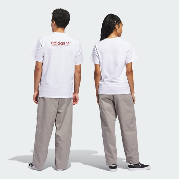 Bege Calça Pintuck Skateboarding (Gênero Neutro)