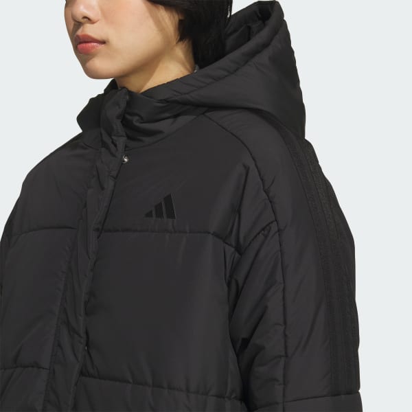 ロングコート　ブラック アディダス PADロングコート - ブラック | アディダス ジャパン