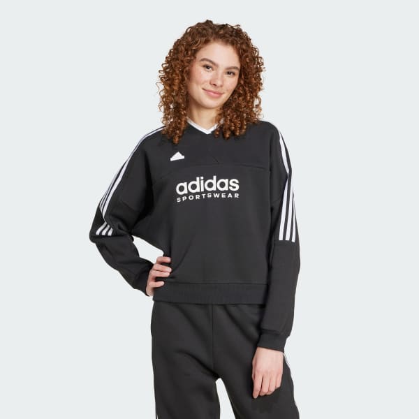 Tiro Cut 3 Stripes Fleece Sweatshirt