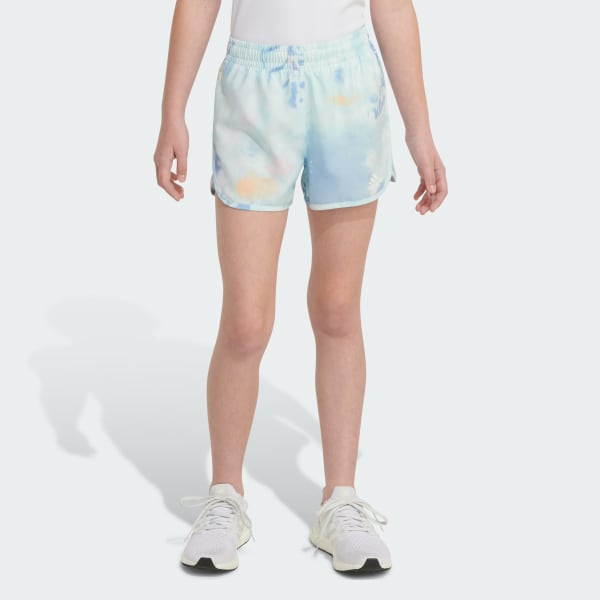Turquoise All Over Print Woven Retro Short