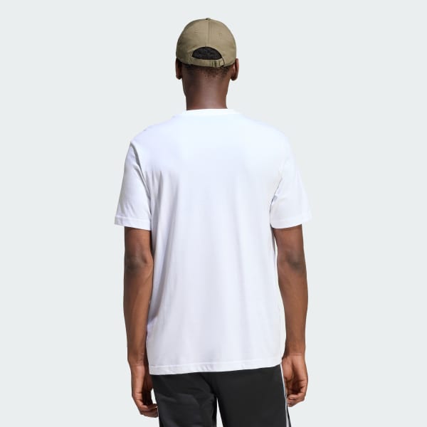 Branco CAMISETA ESTAMPADA CAMO WOVEN POCKET