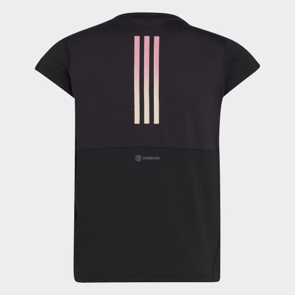 Svart AEROREADY 3-Stripes Tee