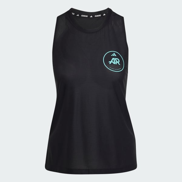 Zwart Own the Run Runners Tanktop