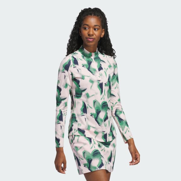 Ultimate365 Printed Quarter Zip Mock