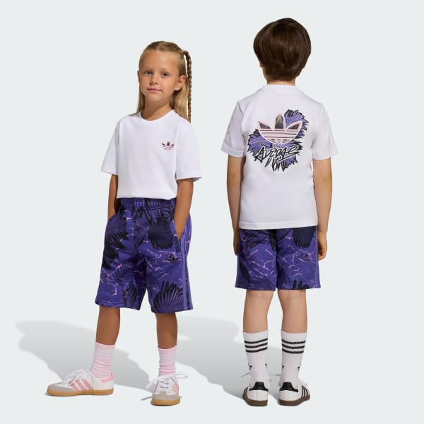 Purple AOP REGULAR SHORT TEE SET