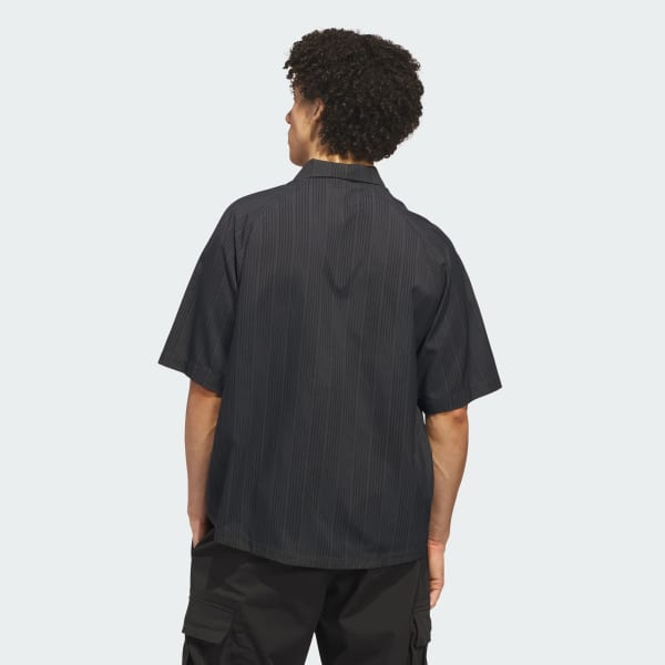 Grey SKATEBOARDING LINES BUTTON UP SHIRT