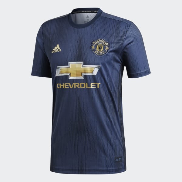 adidas Jersey Tercer Uniforme Manchester United Réplica - Azul | adidas ...