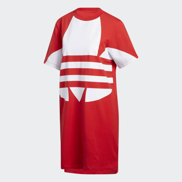 adidas Logo Tee Dress - Red | adidas US