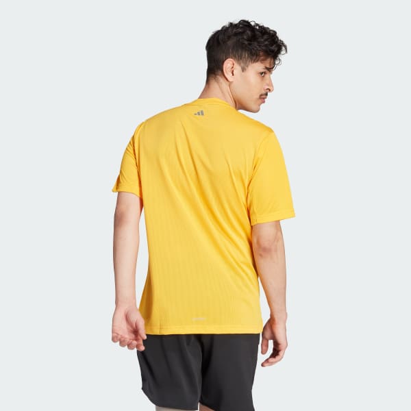 Amarillo Remera Graphic HIIT Slogan Training