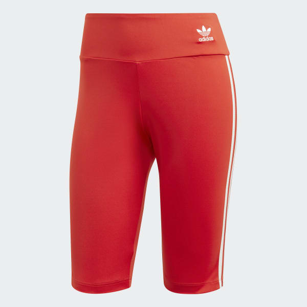 red adidas biker shorts