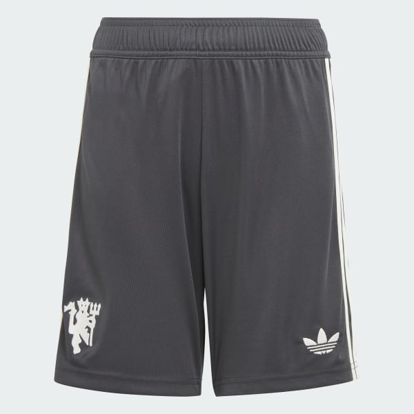Gris Pantalón corto tercera equipación Manchester United 24/25 (Adolescentes)