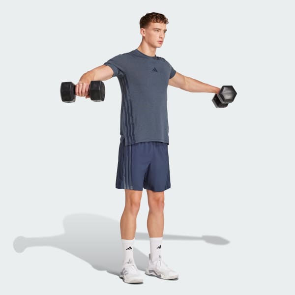 สีน้ำเงิน เสื้อยืด Designed 4 Training 3-Stripes