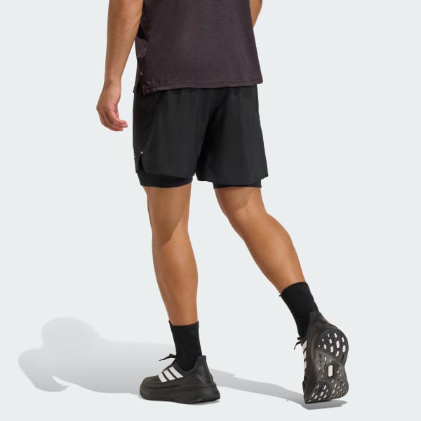 Svart adi365 Running Essentials 2-i-1-shorts