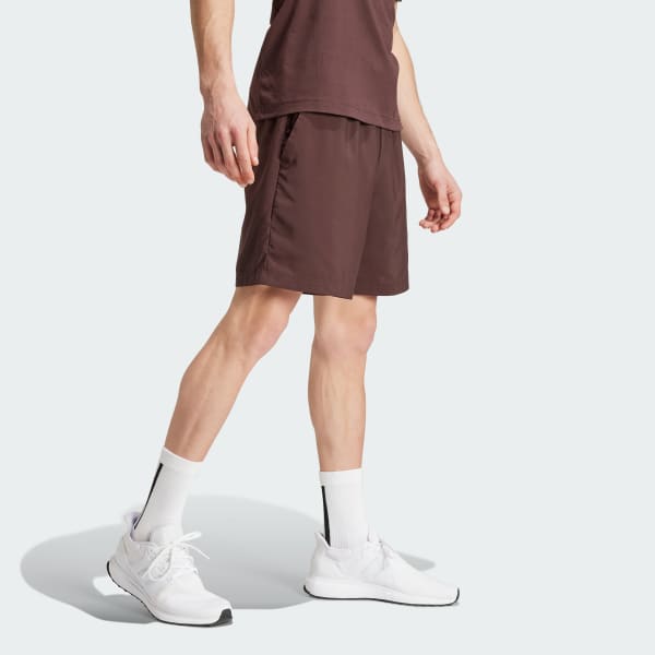 Brown AEROREADY Essentials Chelsea Small Logo Shorts