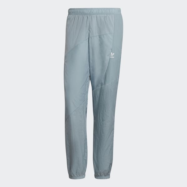 adidas Adicolor Fabric Block Full Woven Track Tracksuit Bottoms Grey Free Delivery adidas UK