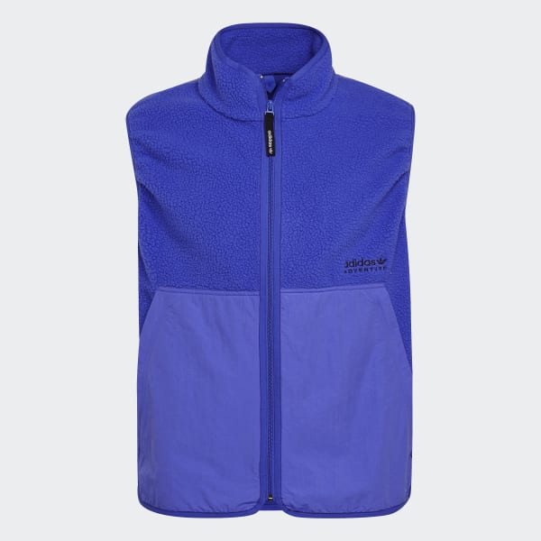 Blue adidas Adventure Polar Fleece Vest JKZ72