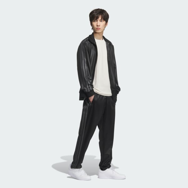 ブラック Stadium Gold レギュラーフィット フルレングス オープンヘム トラックパンツ