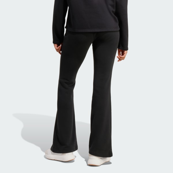 Black Seasonal Essentials French Terry Flared Joggers