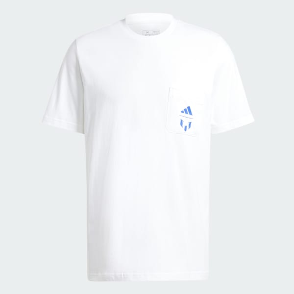 Branco Camiseta Estampada Messi