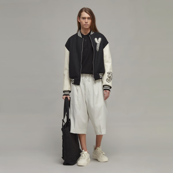 Czerń Y-3 Long Sleeve Polo Shirt