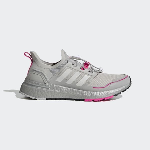 adidas grey and pink running shoes