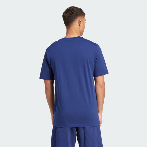 Azul Polo Graphic de linaje universitario