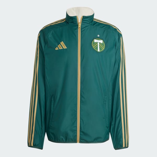 adidas Portland Timbers Reversible Anthem Jacket - Green adidas Portland Timbers Reversible Anthem Jacket - Green