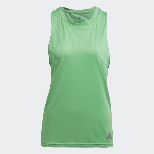 adidas Own The Run Tank Top Green adidas Australia