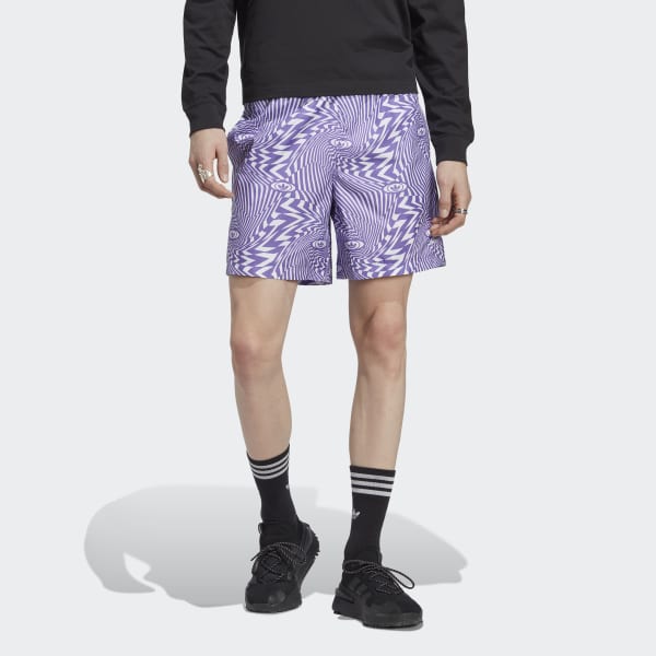Adidas allover print swim shorts sales