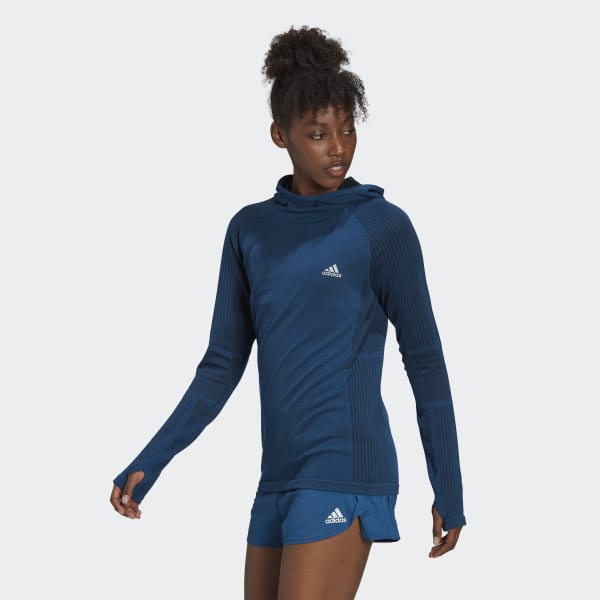 Niebieski X-City Running Knit Long Sleeve Sweatshirt TT565