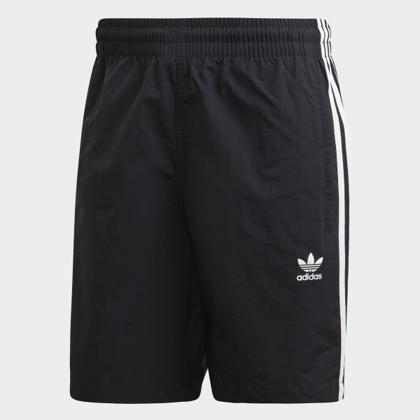 Stripes Swim Shorts - Black | adidas 